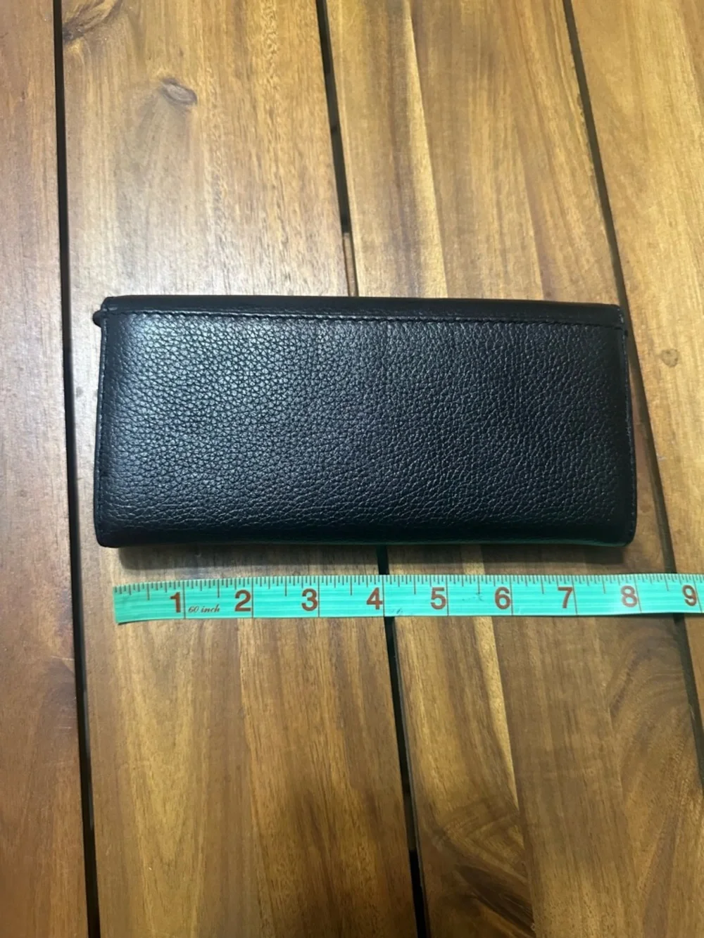 Michael Kors Black Leather Continental Wallet with Gold MK Emblem